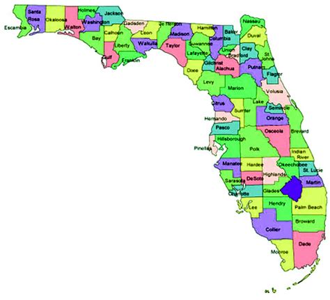 Map Of Florida Counties Cities Florida State Map Map Of Usa States
