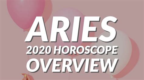 ♈ Aries 2020 Year Ahead Horoscope Overview Youtube