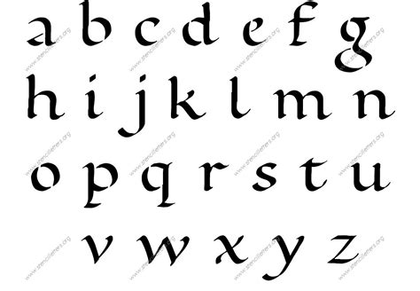 Printable Calligraphy Letters A Z