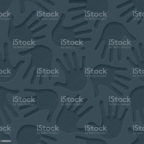 Handprints Neutral Seamless Wallpaper Pattern Stock Illustration