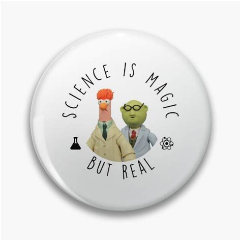 Beaker Muppets And Bunsen Science Is Magic But Real Pin Button Sold