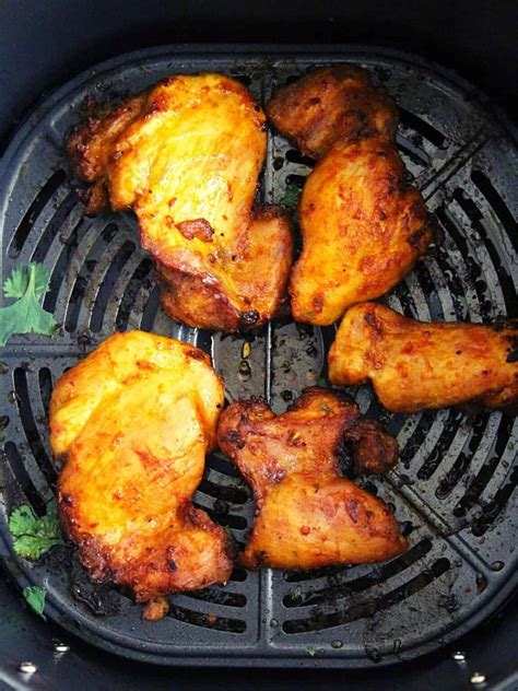 Air Fryer Boneless Chicken Thighs Skinless Yummy Indian Kitchen