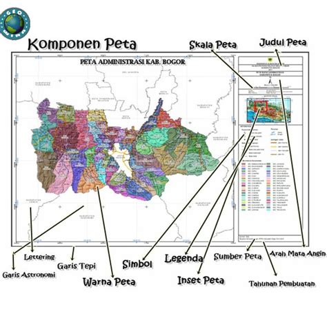 7 Komponen Peta Geografi Gurugeografi Id