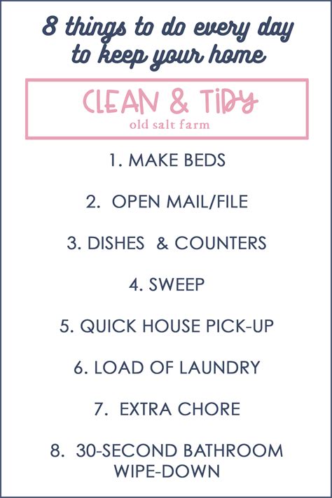 8 Things I Do Every Day How To Keep Your House Clean And Tidy