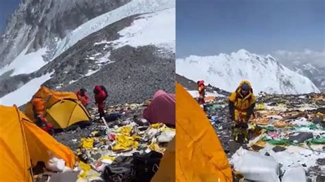 Heartbreaking Video Of Garbage On Mt Everest Goes Viral Trending