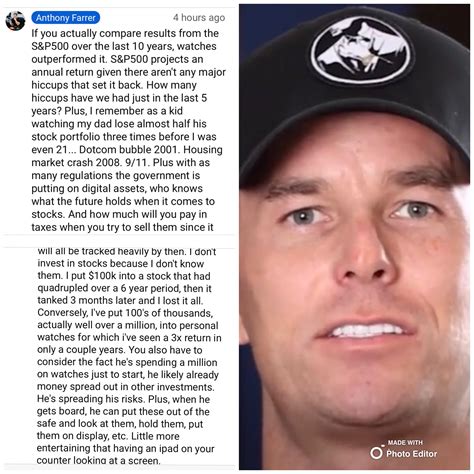 Anthony Farrer investment strategy 😂😂😂 : r/timepiecegentleman_la