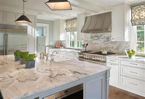 Our Client Used Gorgeous Fantasy Macaubas Quartzite On Both The Island