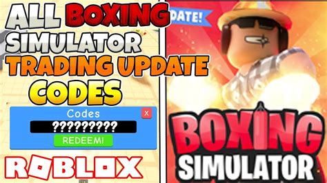 All New Boxing Simulator 🥊 Trading Update Working Codes Roblox