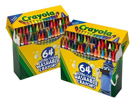 Crayola 64ct Ultra Clean Crayons 2 Pack Multicolor