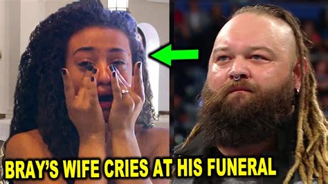 Bray Wyatt S Wife Cries At His Funeral As Wwe Aew Wrestlers Attend