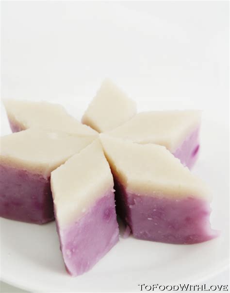 To Food With Love Purple Yam Talam Sweet Coconut Rice Cake