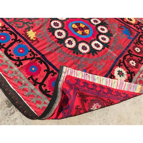 Antique Handmade Suzani Tapestry Chairish