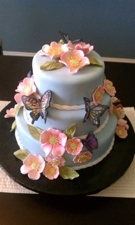 Spring Butterfly Cake