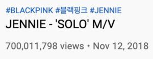 SOLO Jennie BLACKPINK Jadi MV Solo Wanita K Pop Pertama Yang Mencapai