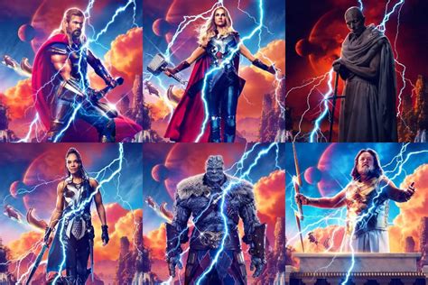 Descubre Los Nuevos Posters Individuales De Thor Love And Thunder Marvel