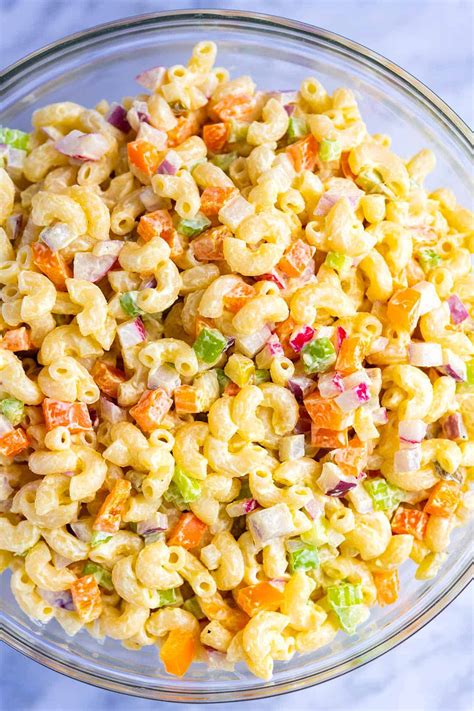 Pasta Salad With Mayo Creamy Macaroni Salad What S In The Pan