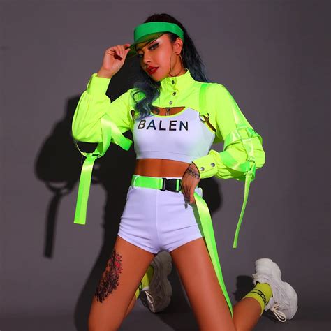 Cheerleader Costume For Adult Sexy Jazz Dance Clothes Hip Hop Dancewear