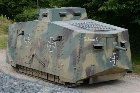 A7v German Ww1 Tank Brisbane Ww1 Tanks Ww1 Art Ww1 Aircraft Armored Fighting Vehicle Tank I