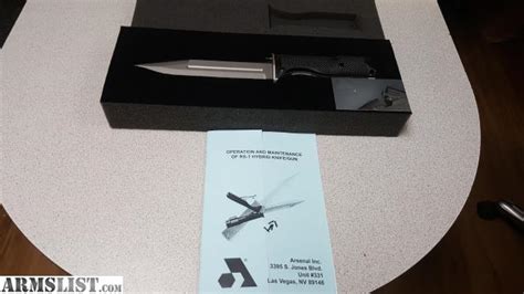 Share template on twitter share template on facebook. ARMSLIST - For Sale: ARSENAL RS-1 HYBRID KNIFE/GUN RARE NIB
