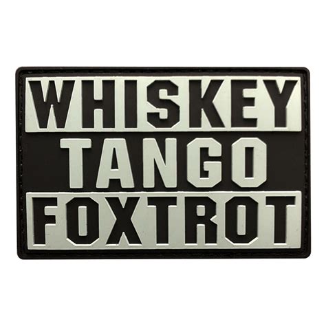 Whiskey Tango Foxtrot Wtf Patch Pvc Miltacusa