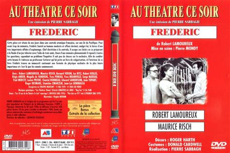 Jaquette DVD de Au theatre ce soir Frederic Cinéma Passion