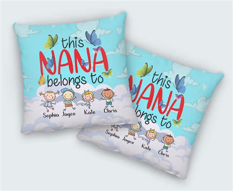 Personalized Pillow This Nana Belongs To Mothers Day T Etsy