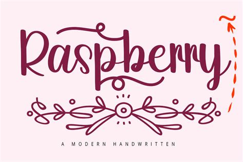 Raspberry Font By Freshtypeink · Creative Fabrica