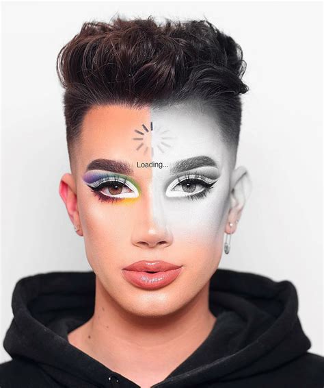 James Charles Drawing With Makeup
