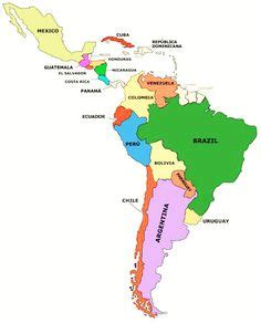 Las 7 mejores imágenes de mapa de América latina | Mapa de america