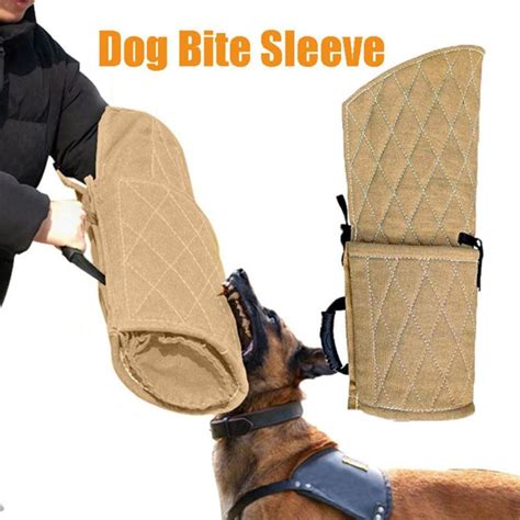Thickened Dog Bite Sleeves Tugs Protection Arm Sleeve For Big Dog Jute