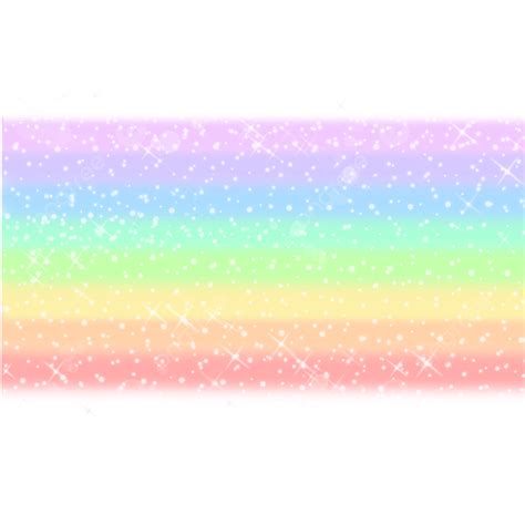 Twinkling Stars White Transparent Stunning Flat Rainbow Color