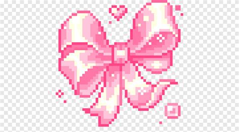 Pixel Bow Kavaii Drawing Png Pngegg