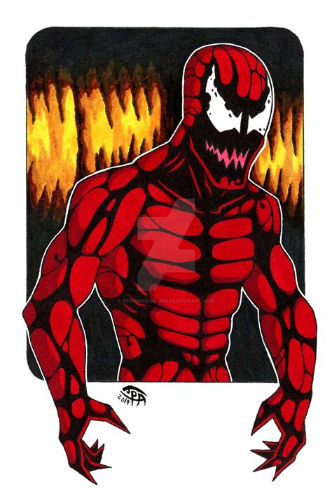 Carnage Symbiote Sharpie Drawing By Pyromaniac Joe On Deviantart