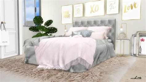 Bedroom Set Recolor By Viikiita Sims 4 Cc Furniture Living Rooms