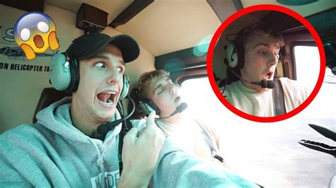 Helicopter Crash Prank On Jake Paul Freakout Youtube