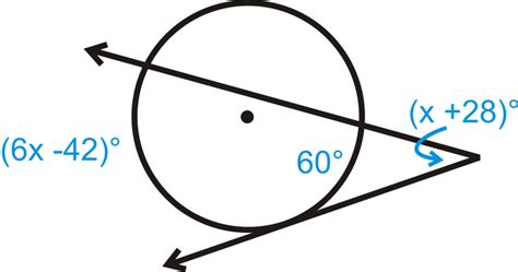 Angles Outside A Circle Read Geometry Ck 12 Foundation