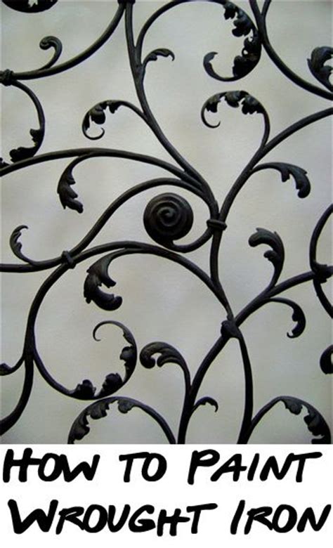 Primer helps the paint stick to the wrought iron, creates an even surface, and extends the life of your paint job. Pin on Nifty Ideas
