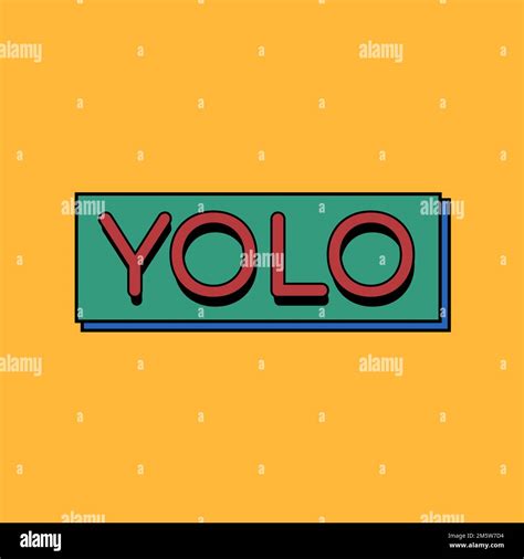 Yolo On A Yellow Background Vector Stock Vector Image And Art Alamy