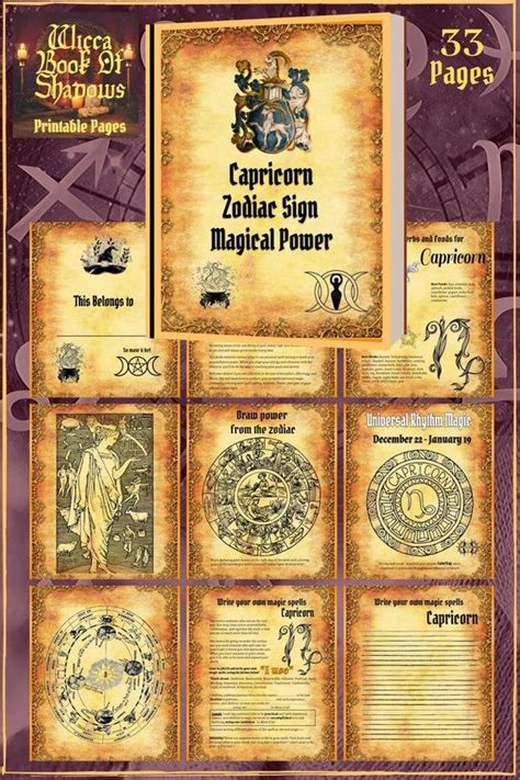 This site gives you the fruits of astrological wisdom. Capricorn Astrological Sign Zodiac Birthday Gift 33 Pages ...