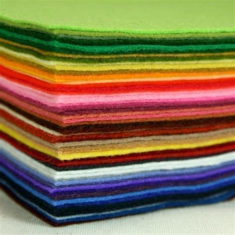 Wool Felt Sheets Choose Your Own Colors Felt Square Etsy
