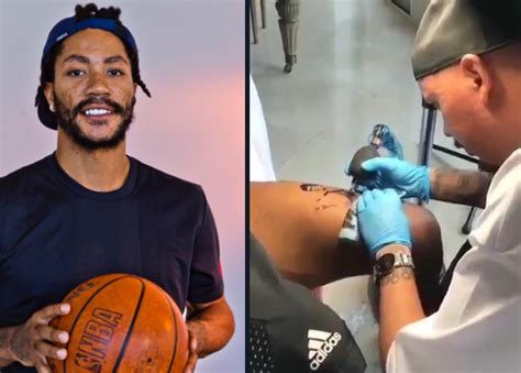 Watch Derrick Rose Add A Couple Of New Tattoos Including A Bruce Lee