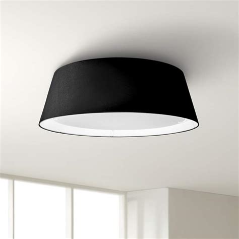 This flushmount ceiling light offers a lovely look. Didoria 17" Wide Black Drum LED Ceiling Light - #80P38 ...