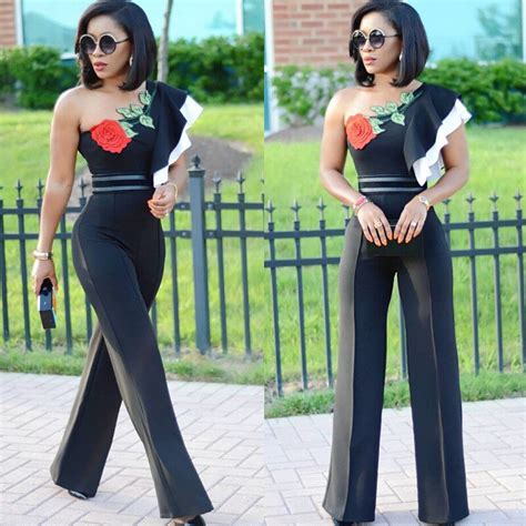 fashion jumpsuit sexy women floral embroidery clubwear summer playsuit one shoulder bodycon