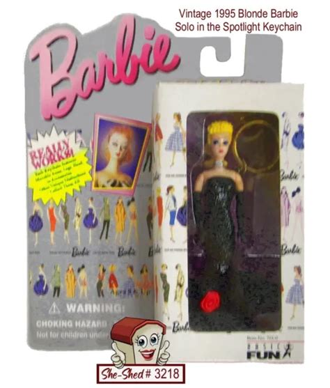 Vintage Barbie Blonde Solo In The Spotlight Keychain Basic Fun For Mattel Nrfb 1495 Picclick