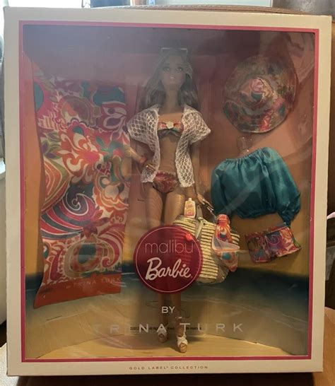 Mattel Malibu Barbie By Trina Turk Doll GOLD Label Collection 2012