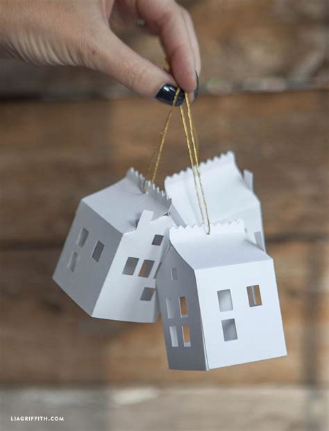 Diy Paper House Christmas Ornament Artofit