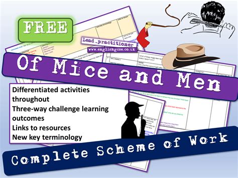 Of Mice And Men Scheme Of Work Differentiated Learning Literacy