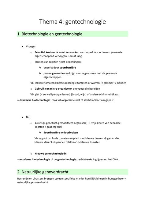 Thema Gentechnologi N Bio Thema Gentechnologie Biotechnologie