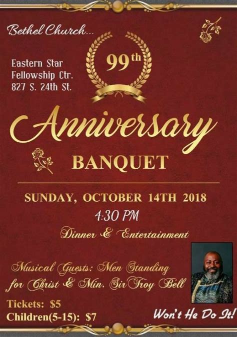 99th Church Anniversary Banquet Bethel Baptist Church