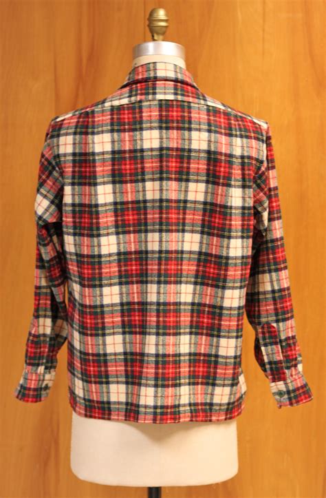 Sold Vintage Pendleton Wool Plaid Shirt Size M On Storenvy